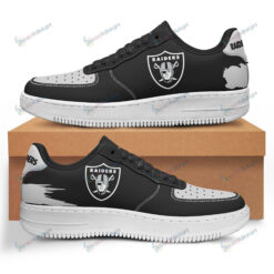 Las Vegas Raiders White Sole Logo Pattern Air Force 1 Printed