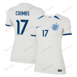 Laura Coombs 17 England 1 Star Women's National Team 2023-24 World Cup Home WOMEN Jersey