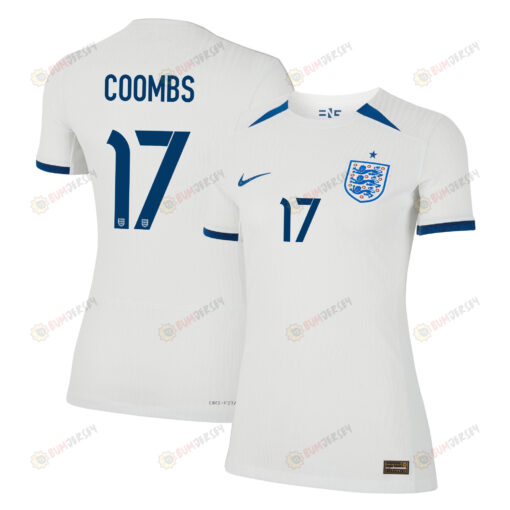 Laura Coombs 17 England 1 Star Women's National Team 2023-24 World Cup Home WOMEN Jersey