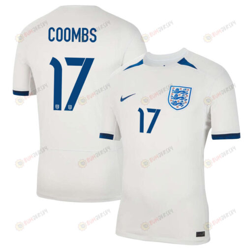 Laura Coombs 17 England Women's National Team 2023-24 World Cup Home Men Jersey