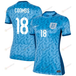 Laura Coombs 18 England Women's National Team 2023-24 World Cup Away Women Jersey