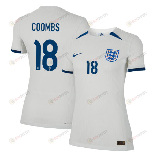 Laura Coombs 18 England Women's National Team 2023-24 World Cup Home Women Jersey