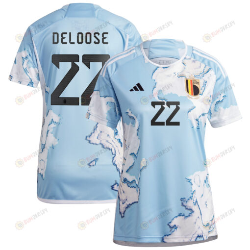 Laura Deloose 22 Belgium 2023 National Team Away Jersey - Women