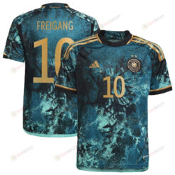 Laura Freigang 10 Germany 2023 National Team Away Youth Jersey