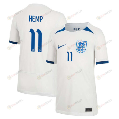 Lauren Hemp 11 England Women's National Team 2023-24 World Cup Home Jersey