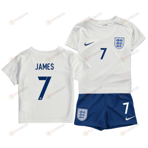 Lauren James 7 England Women's National Team 2023-24 World Cup Home Jersey