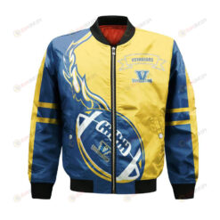 Laurentian Voyageurs Bomber Jacket 3D Printed Flame Ball Pattern