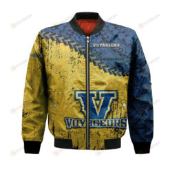 Laurentian Voyageurs Bomber Jacket 3D Printed Grunge Polynesian Tattoo