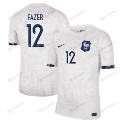 Laurina Fazer 12 France Women's National Team 2023-24 Away Men Jersey