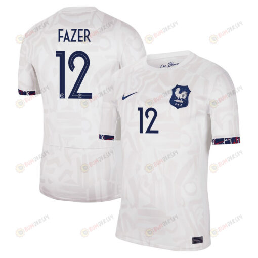 Laurina Fazer 12 France Women's National Team 2023-24 Away Men Jersey