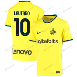 Lautaro Mart?nez 10 Inter Milan 2022/23 Third Jersey - Youth