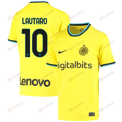 Lautaro Mart?nez 10 Inter Milan 2022/23 Third Jersey - Youth