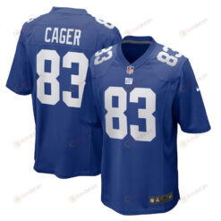 Lawrence Cager 83 New York Giants Home Game Player Jersey - Royal