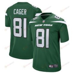Lawrence Cager New York Jets Team Game Player Jersey - Gotham Green