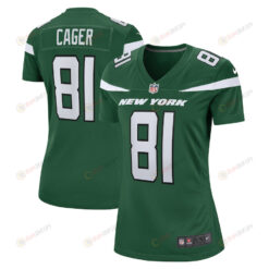 Lawrence Cager New York Jets Women's Team Game Player Jersey - Gotham Green