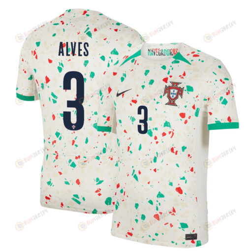 L?cia Alves 3 Portugal Women's National Team 2023-24 World Cup Away Men Jersey