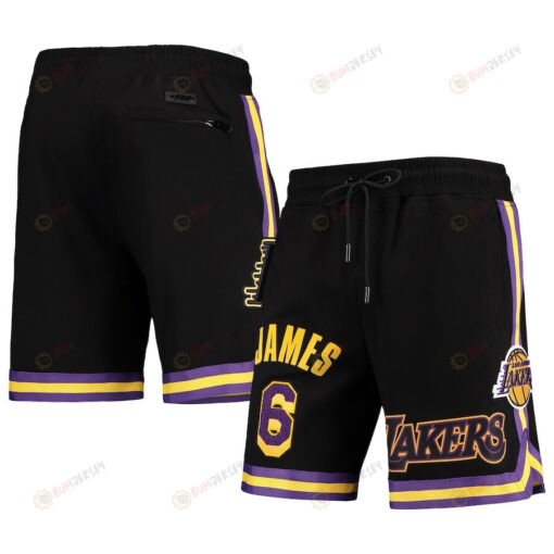 LeBron James 6 Black Los Angeles Lakers Shorts - Men