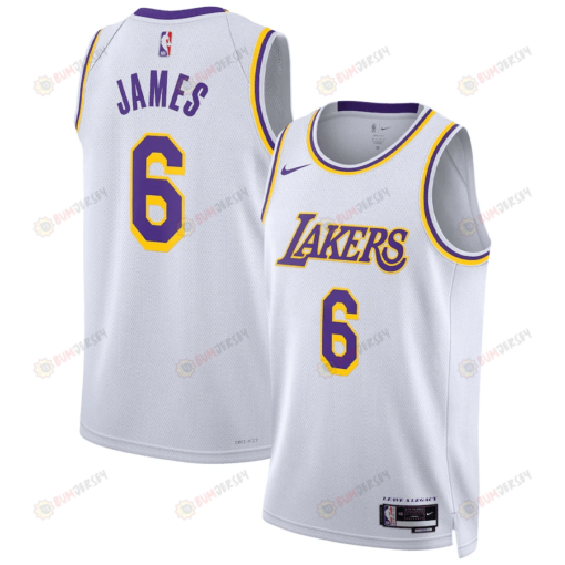 LeBron James 6 Los Angeles Lakers Men 2022/23 Swingman Jersey - Association Edition