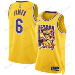 LeBron James Champion Style Los Angeles Lakers 2022-23 Jersey - Screen Print Graphics