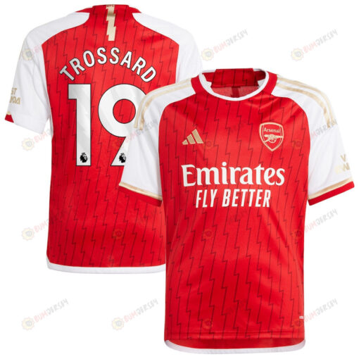 Leandro Trossard 19 Arsenal 2023/24 Home Youth Jersey - Red