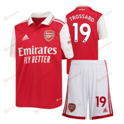 Leandro Trossard 19 Arsenal Home Kit 2022-23 Youth Jersey - Red