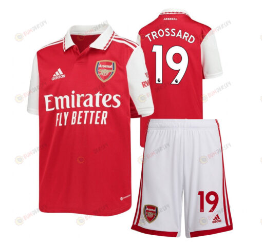 Leandro Trossard 19 Arsenal Home Kit 2022-23 Youth Jersey - Red