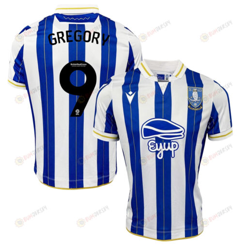 Lee Gregory 9 Sheffield Wednesday FC 2023-24 Home Men Jersey - Blue