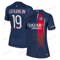 Lee Kang In 19 Paris Saint-Germain 2023/24 Home Women Jersey - Navy