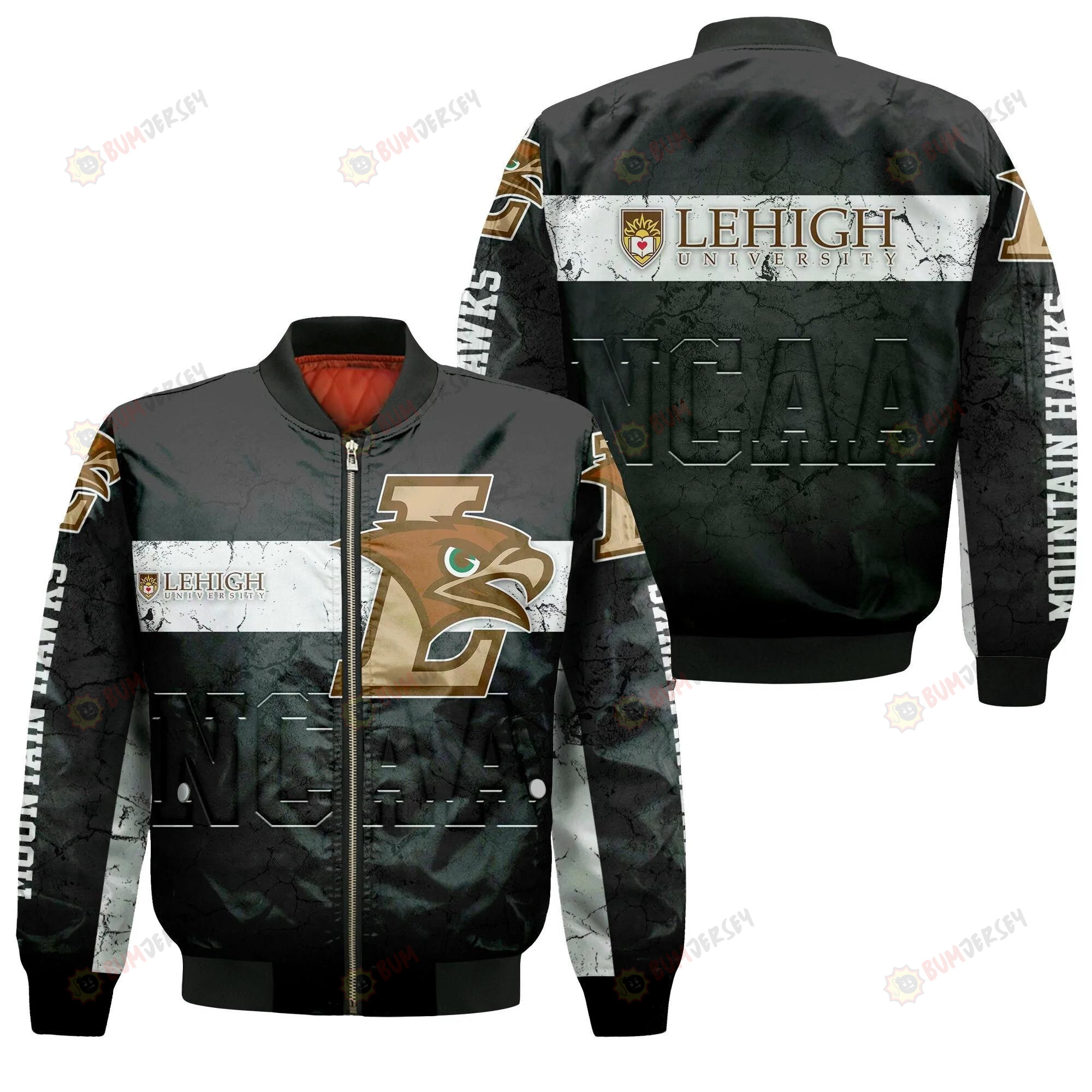 Lehigh Mountain Hawks Bomber Jacket 3D Printed - Champion Legendary