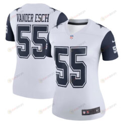 Leighton Vander Esch 55 Dallas Cowboys Women's Color Rush Legend Player Jersey - White