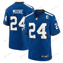 Lenny Moore 24 Indianapolis Colts Indiana Nights Alternate Game Men Jersey - Royal