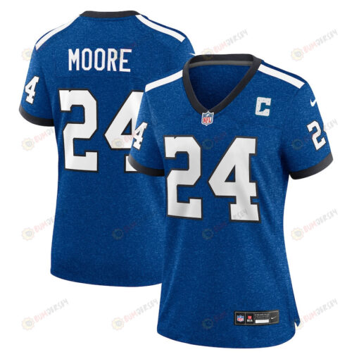 Lenny Moore 24 Indianapolis Colts Indiana Nights Alternate Game Women Jersey - Royal