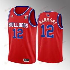 Leon Barmore 12 Louisiana Tech Bulldogs Red Jersey College Basketball Retired Number