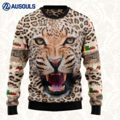 Leopard Cute Face Ugly Sweaters For Men Women Unisex