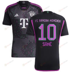 Leroy San? 10 Bayern Munich 2023/24 Away Men Jersey - Black