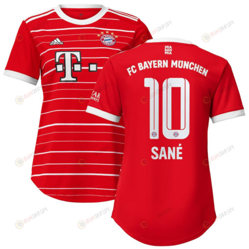 Leroy Sane 10 Bayern Munich Women 2022/23 Home Jersey - Red