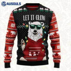 Let? Glow Polar Bear Ugly Sweaters For Men Women Unisex