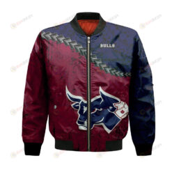 Lethbridge Bulls Bomber Jacket 3D Printed Grunge Polynesian Tattoo