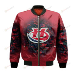 Lethbridge Hurricanes Bomber Jacket 3D Printed Camouflage Vintage