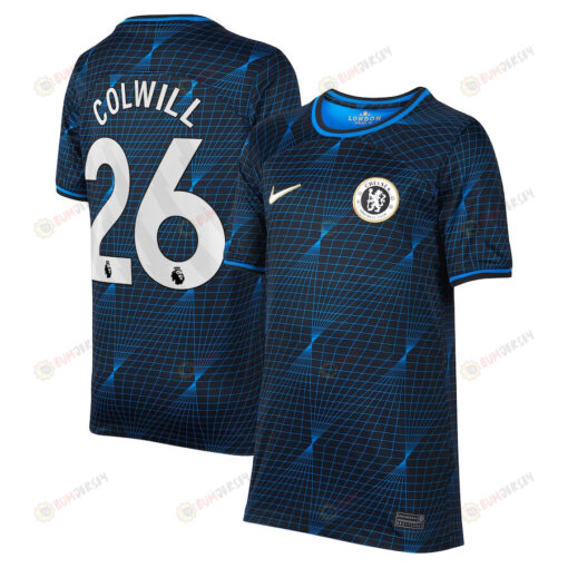 Levi Colwill 26 Chelsea 2023/24 Away YOUTH Jersey - Navy