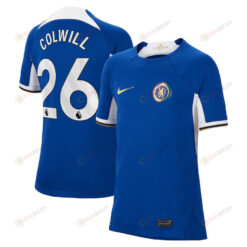 Levi Colwill 26 Chelsea 2023/24 Home YOUTH Jersey - Blue