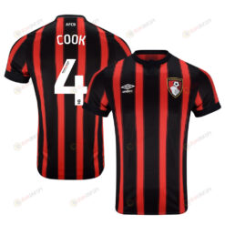 Lewis Cook 4 AFC Bournemouth 2023-24 EFL Home Men Jersey - Red