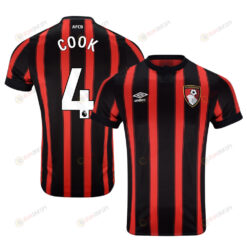 Lewis Cook 4 AFC Bournemouth 2023-24 Premier League Home Men Jersey - Red