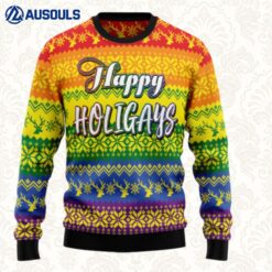 Lgbt Gay Pride Happy Holigays Ugly Sweaters For Men Women Unisex