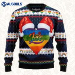 Lgbt Heart Ugly Christmas Sweater Ugly Sweaters For Men Women Unisex