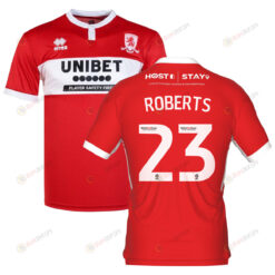 Liam Roberts 23 Middlesbrough 2022-23 Home Jersey - Red/White