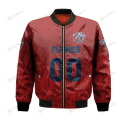 Liberty Flames Bomber Jacket 3D Printed Team Logo Custom Text And Number