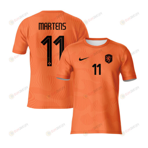 Lieke Martens 11 Netherlands 2023 Youth Home Jersey - Orange - All Over Printed Jersey