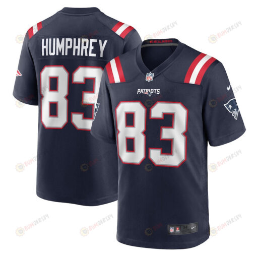 Lil'Jordan Humphrey New England Patriots Game Player Jersey - Navy