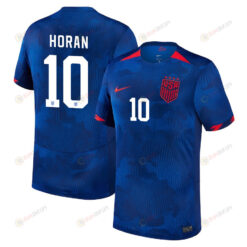 Lindsey Horan 10 USA Women's National Team 2023-24 World Cup Away Men Jersey